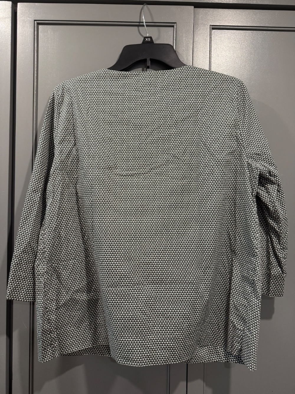 COS Geometric Print Cotton Blouse Size 12 - Picture 9 of 11